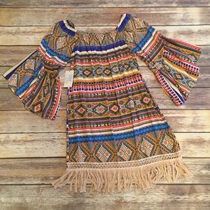 Aztec Fringe Dress